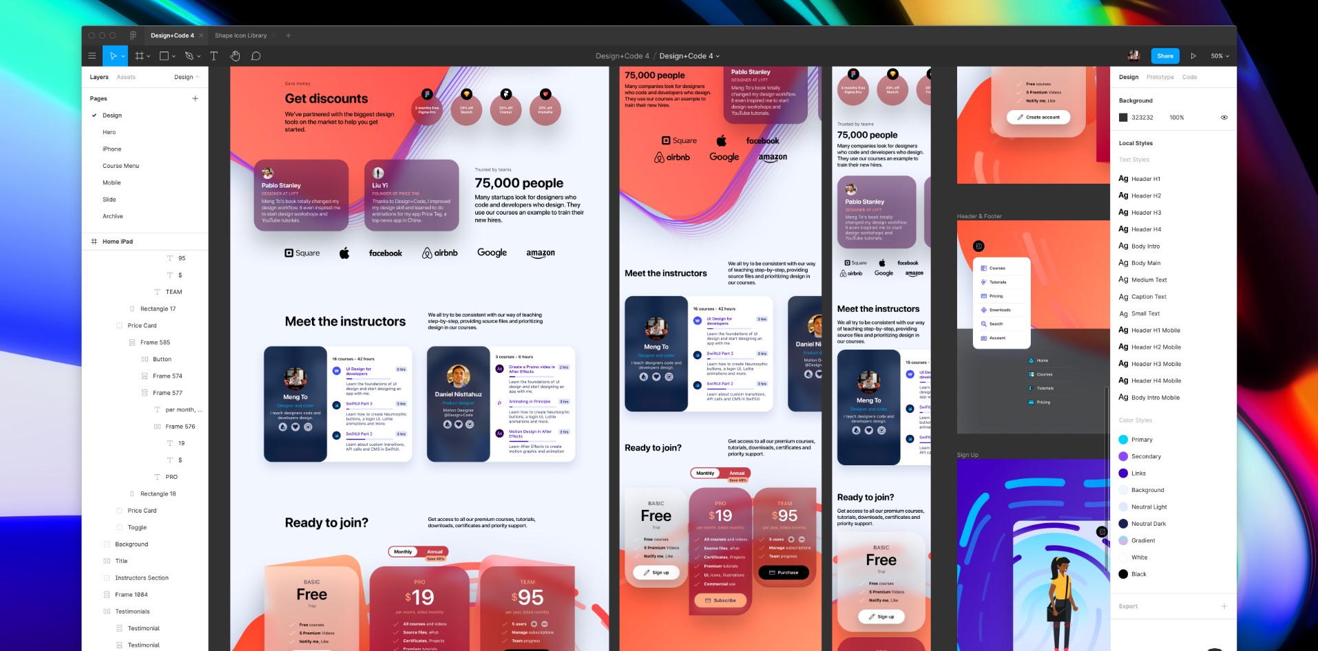 Services tab image